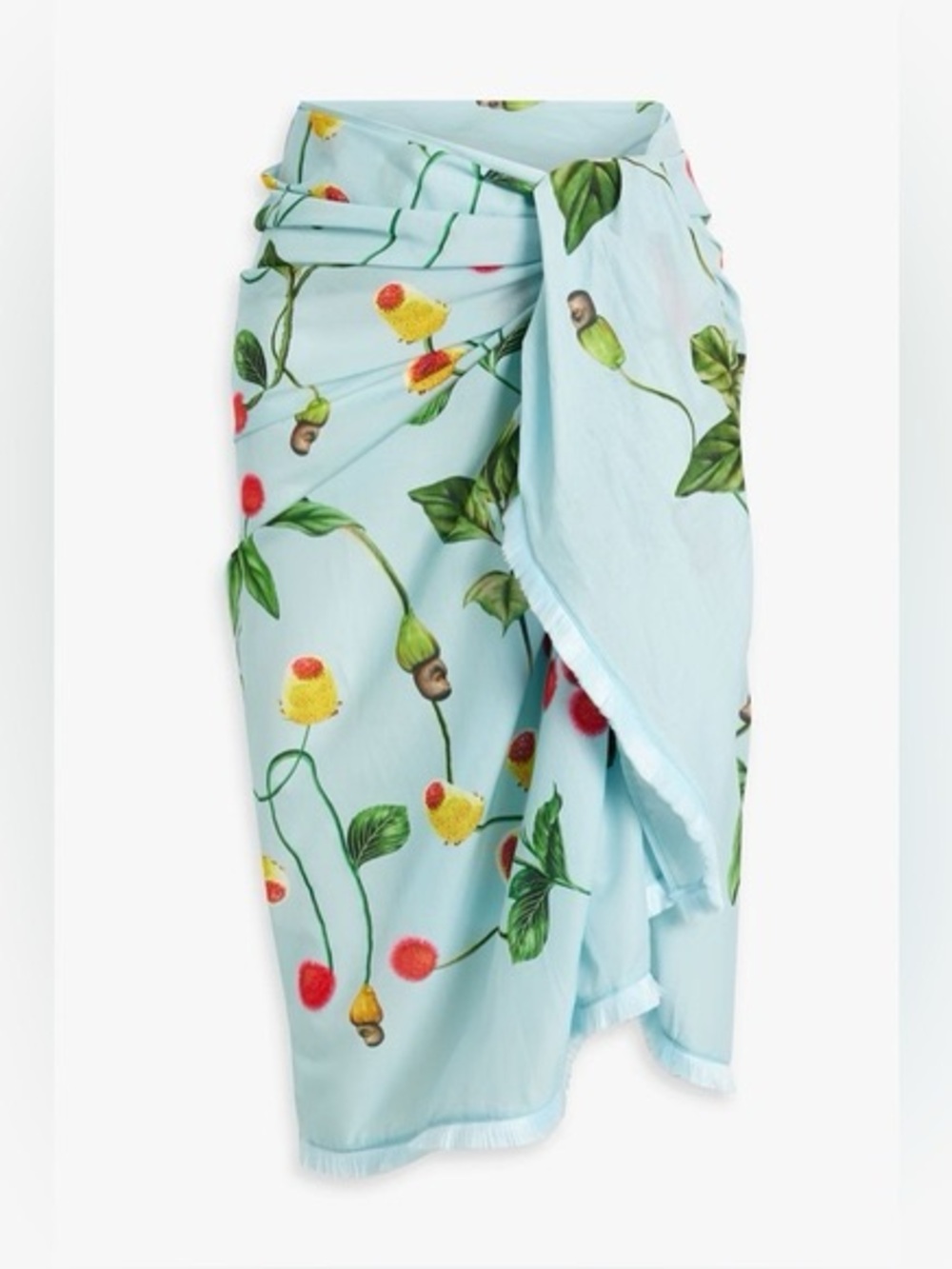 Agua by Agua Bendita Orquidea Frutal Blue Floral
Flower Pareo Sarong OS NWT